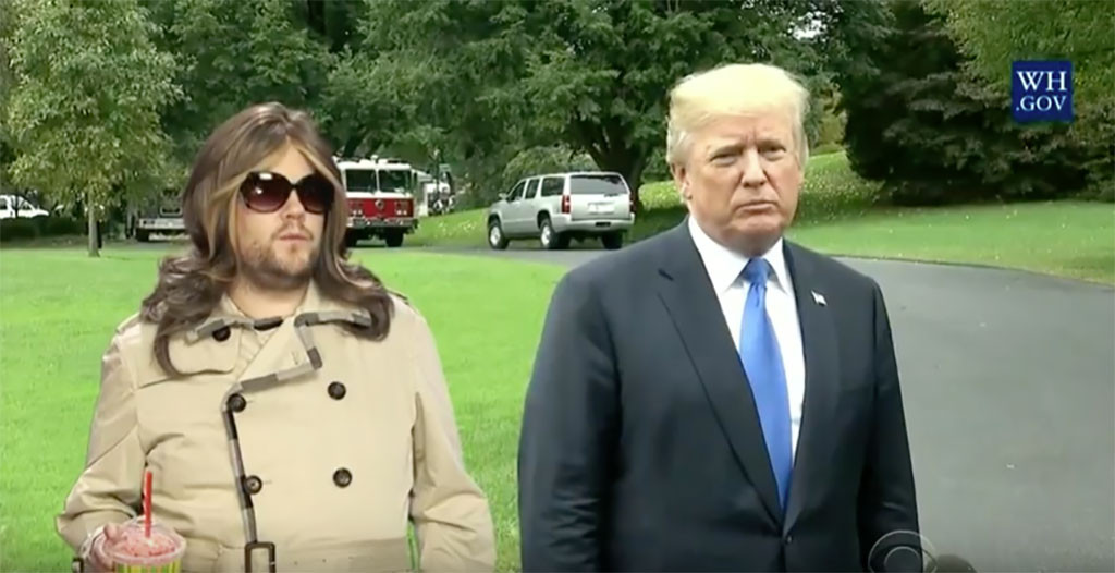 James Corden, Melania Trump James Corden, Melania Trump